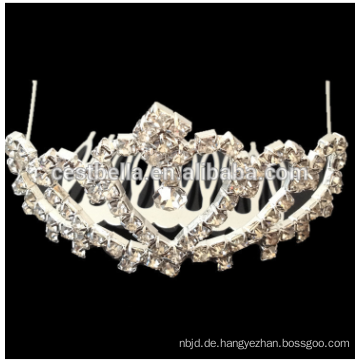 Qualitäts-Brauthaar-Zusätze Rhinestone-Kristallbling-Tiaras, die Kronen-Entwurfs-Brautkrone Wedding sind